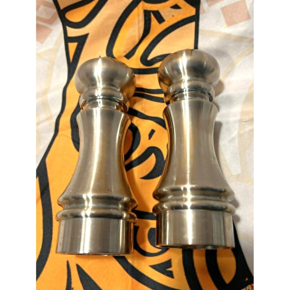 William Bounds Stainless Steel Salt & Pepper Grinder Set – 7” Adjustable Mills